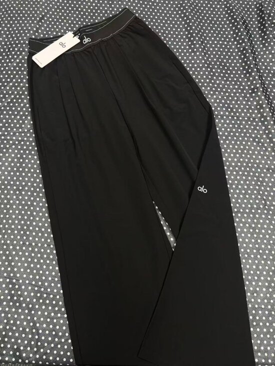 Alo Yoga Pants - Alo Yoga Suit Up Trouser Black (Regular 30 Inseam) Premium Straight-Leg Trousers